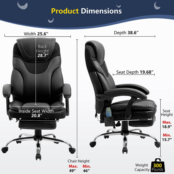 Kanilah Ergonomic Executive Chair Office Chair with Massage